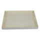 Diana Serving Tray with Integrated H&les | White Polyurethane 19x14