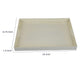 Diana Serving Tray with Integrated H&les | White Polyurethane 19x14