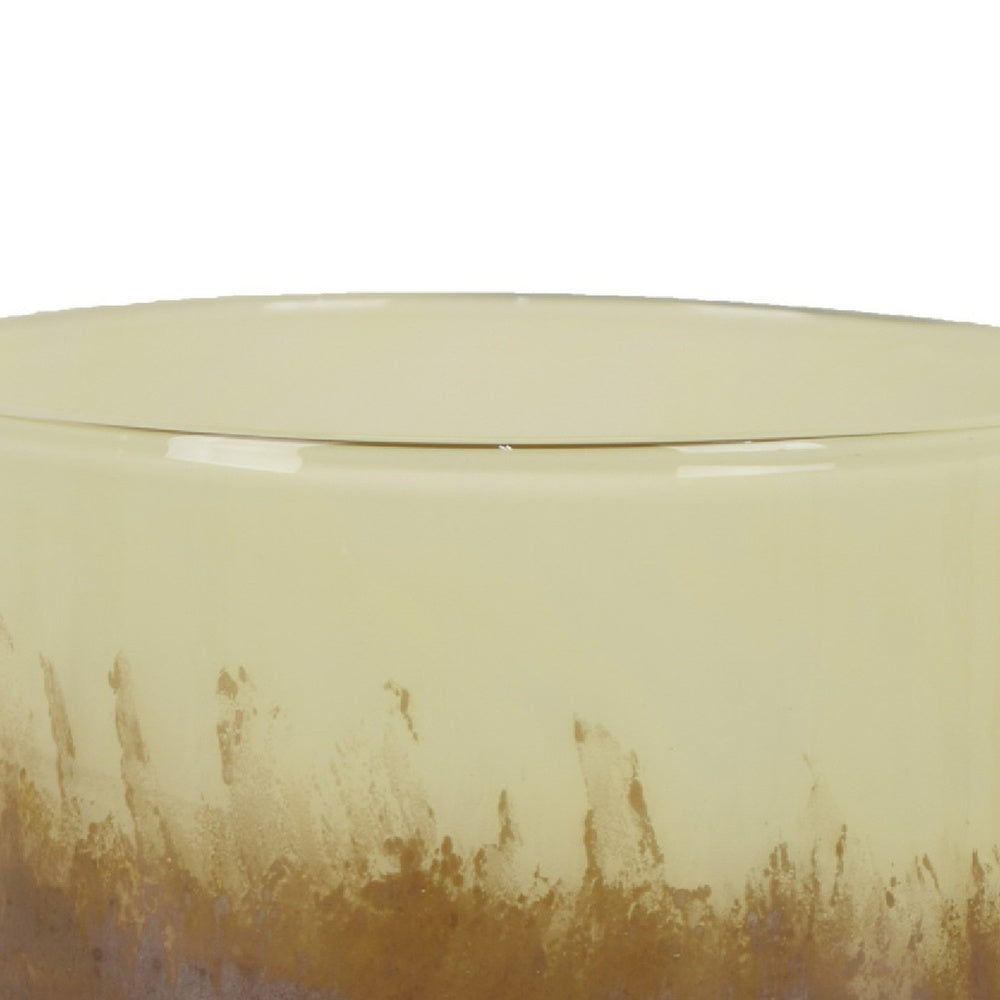 Sophie Vase with Frosted Gradient | Speckled Base | Multi-Tone Glass 9"
