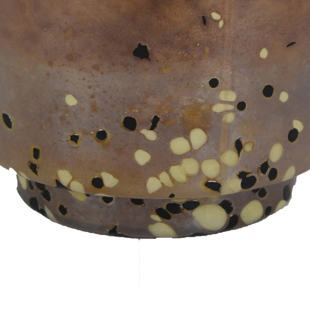 Sophie Vase with Frosted Gradient | Speckled Base | Multi-Tone Glass 9"