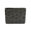 Posy Decorative Block Vase with Hammered Texture | Black Aluminum 12"