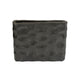 Posy Decorative Block Vase with Hammered Texture | Black Aluminum 12"