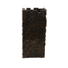 Dylan Tall Decorative Vase | Raise Square Pattern | Bronze Resin 14"