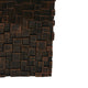 Dylan Tall Decorative Vase | Raise Square Pattern | Bronze Resin 14"