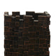 Dylan Tall Decorative Vase | Raise Square Pattern | Bronze Resin 14"