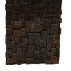 Dylan Tall Decorative Vase | Raise Square Pattern | Bronze Resin 14"