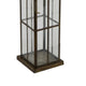 Esha 20" Tall Lantern with H&le | Clear Glass Panels | Bronze Metal