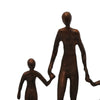 Draco Decorative Family Figurine Sculpture on Base | Bronze Metal