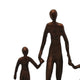 Draco Decorative Family Figurine Sculpture on Base | Bronze Metal