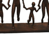 Draco Decorative Family Figurine Sculpture on Base | Bronze Metal