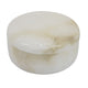 Fiona Decorative Round Storage Box with Lid | White-Brown Marble 6"
