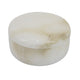 Fiona Decorative Round Storage Box with Lid | White-Brown Marble 6"