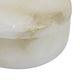 Fiona Decorative Round Storage Box with Lid | White-Brown Marble 6"