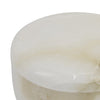 Fiona Decorative Round Storage Box with Lid | White-Brown Marble 6"
