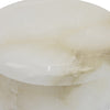Fiona Decorative Round Storage Box with Lid | White-Brown Marble 6"