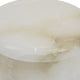 Fiona Decorative Round Storage Box with Lid | White-Brown Marble 6"