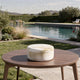 Fiona Decorative Round Storage Box with Lid | White-Brown Marble 6"