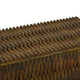 Suzie Decorative Storage Box with Textured Lid | Brown Ribbed Resin