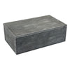 Suzie Decorative Box with Storage & Lid | Silver Textured Resin