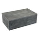 Suzie Decorative Box with Storage & Lid | Silver Textured Resin