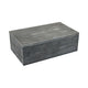 Suzie Decorative Box with Storage & Lid | Silver Textured Resin