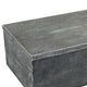 Suzie Decorative Box with Storage & Lid | Silver Textured Resin