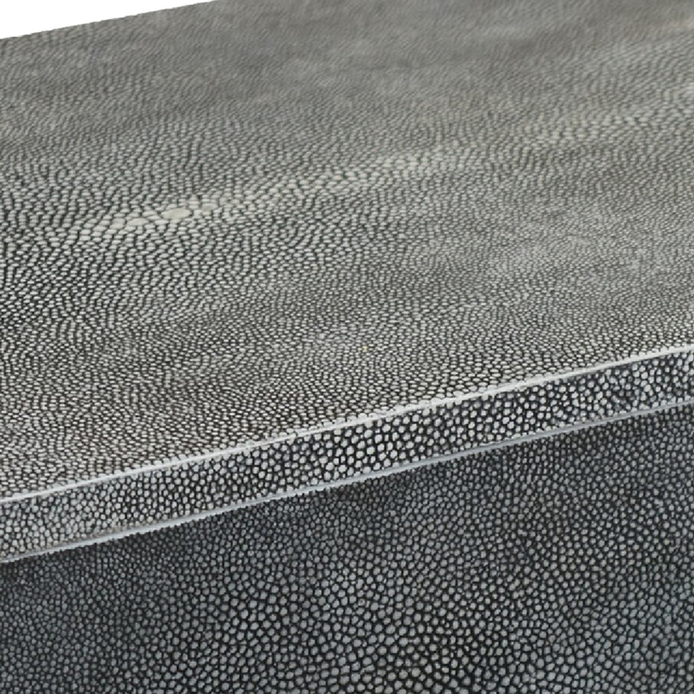 Suzie Decorative Box with Storage & Lid | Silver Textured Resin