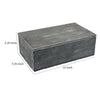 Suzie Decorative Box with Storage & Lid | Silver Textured Resin