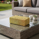 Suzie Decorative Box with Lid & Storage | Gold Textured Resin 12"