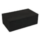 Suzie Decorative Box | Lid & Storage | Textured Black Resin 12"