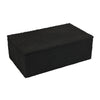 Suzie Decorative Box | Lid & Storage | Textured Black Resin 12"