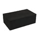 Suzie Decorative Box | Lid & Storage | Textured Black Resin 12"