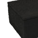 Suzie Decorative Box | Lid & Storage | Textured Black Resin 12"