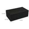 Suzie Decorative Box | Lid & Storage | Textured Black Resin 12"