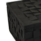 Suzie Decorative Box with Lid for Storage | Black Woven Texture Resin