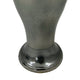 Anila Traditional Temple Jar with Dome Lid | Black Chrome Metal 21"