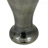 Anila Traditional Temple Jar with Dome Lid | Black Chrome Metal 17"