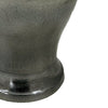 Anila Traditional Temple Jar with Dome Lid | Black Chrome Metal 21"