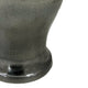Anila Traditional Temple Jar with Dome Lid | Black Chrome Metal 21"