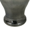 Anila Traditional Temple Jar with Dome Lid | Black Chrome Metal 21"
