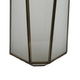Raha Vintage Lantern with Frosted Glass Panels | Bronze Metal Frame 13"