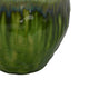 Ashly Decorative Planter with Scalloped Rim | Green Textured Ceramic 8"