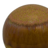 Nash Decorative Orb with Glossy Mustard Yellow Finish | Ceramic 8"