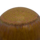 Nash Decorative Orb with Glossy Mustard Yellow Finish | Ceramic 8"