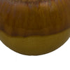 Nash Decorative Orb with Glossy Mustard Yellow Finish | Ceramic 8"