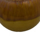 Nash Decorative Orb with Glossy Mustard Yellow Finish | Ceramic 8"