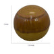 Nash Decorative Orb with Glossy Mustard Yellow Finish | Ceramic 8"
