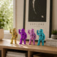 Chim Decorative Astronaut Figurines | Set of 4 | Colorful Glossy Ceramic