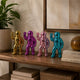 Chim Decorative Astronaut Figurines | Set of 4 | Colorful Glossy Ceramic