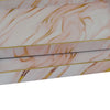 Hamza Rectangular Tray | Set of 2 | Pink-Gold Marble Finish Polyurethane